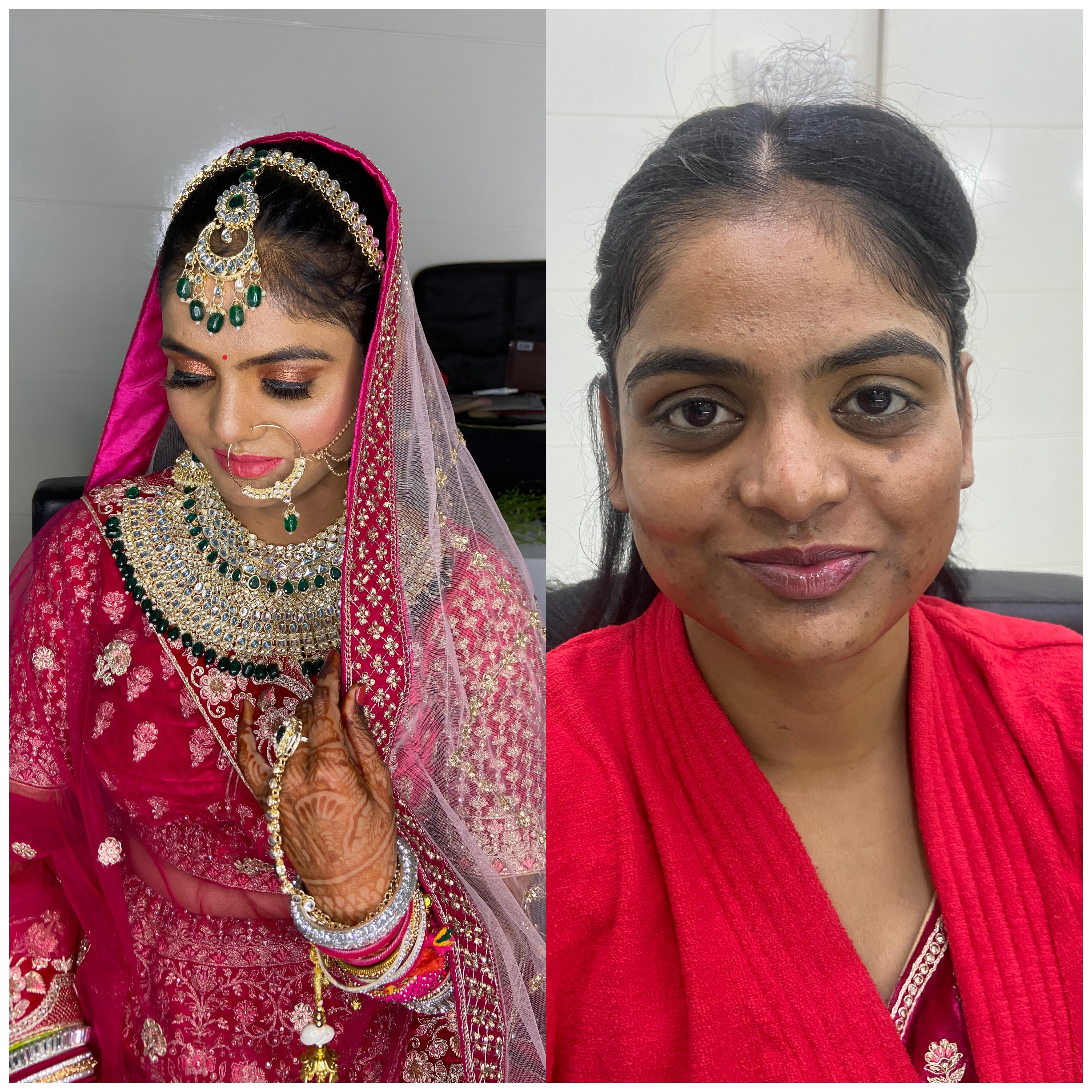 Bridal transformation portrait